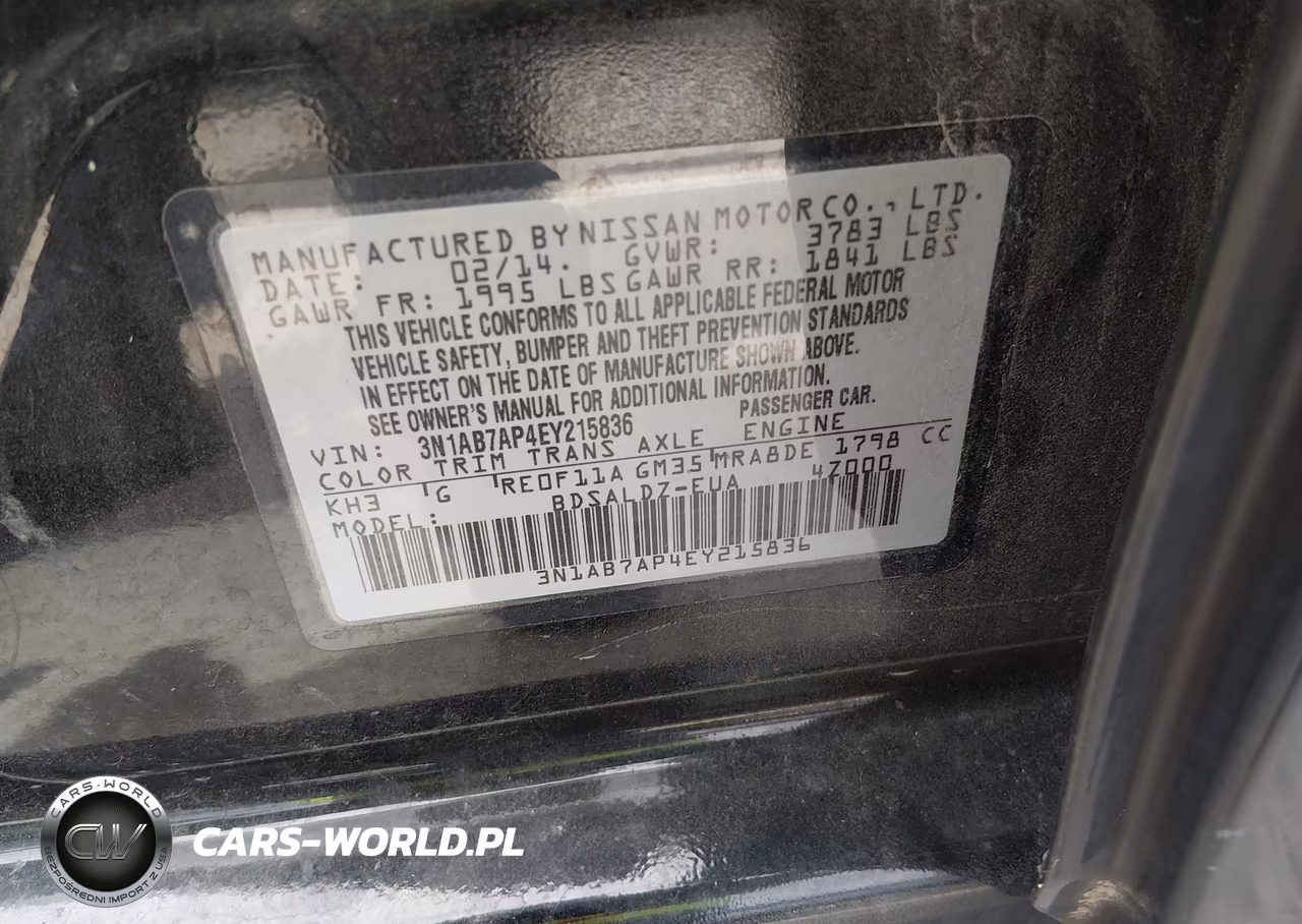2014 Nissan Sentra Fe+ S-Fe+ Sv-S-Sl-Sr-Sv VIN:3N1AB7AP4EY215836 - 9