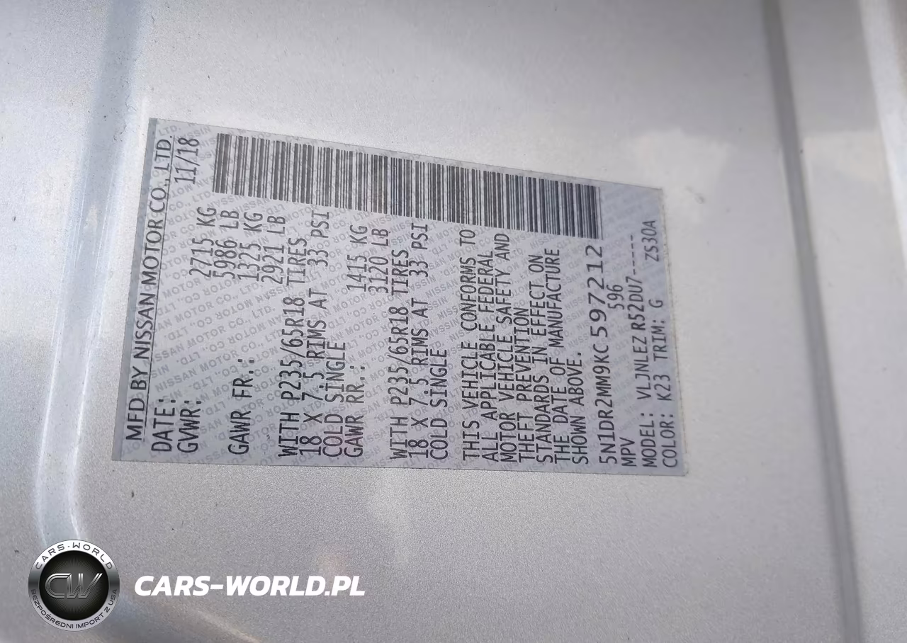 2019 Nissan Pathfinder Sv VIN:5N1DR2MM9KC597212 - 9