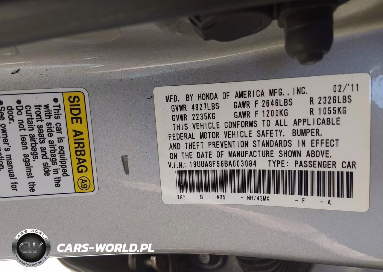 2011 Acura Tl 3.7 VIN:19UUA9F56BA003084 - 9