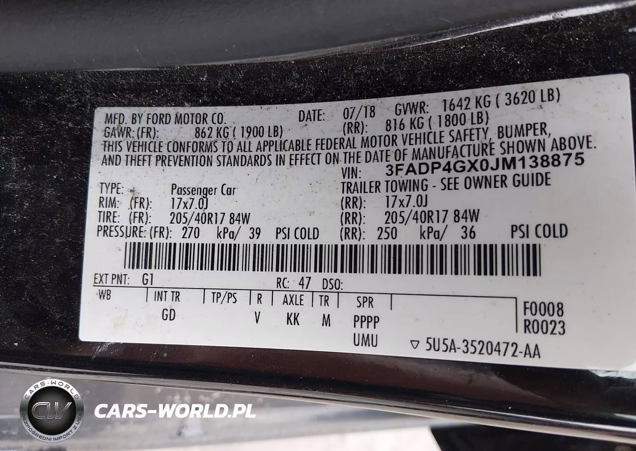 2018 Ford Fiesta St VIN:3FADP4GX0JM138875 - 9
