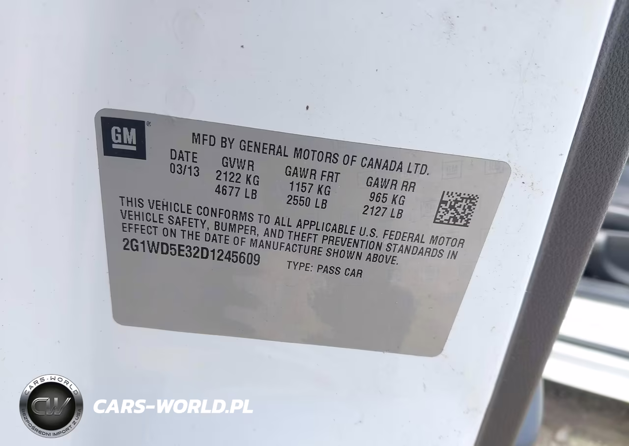 2013 Chevrolet Impala Police VIN:2G1WD5E32D1245609 - 9