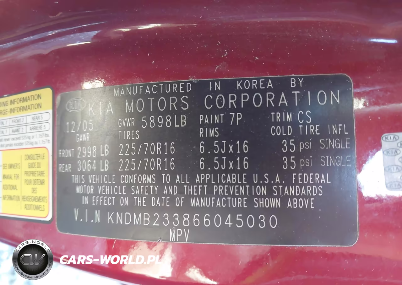 2006 Kia Sedona Ex-Lx VIN:KNDMB233866045030 - 9