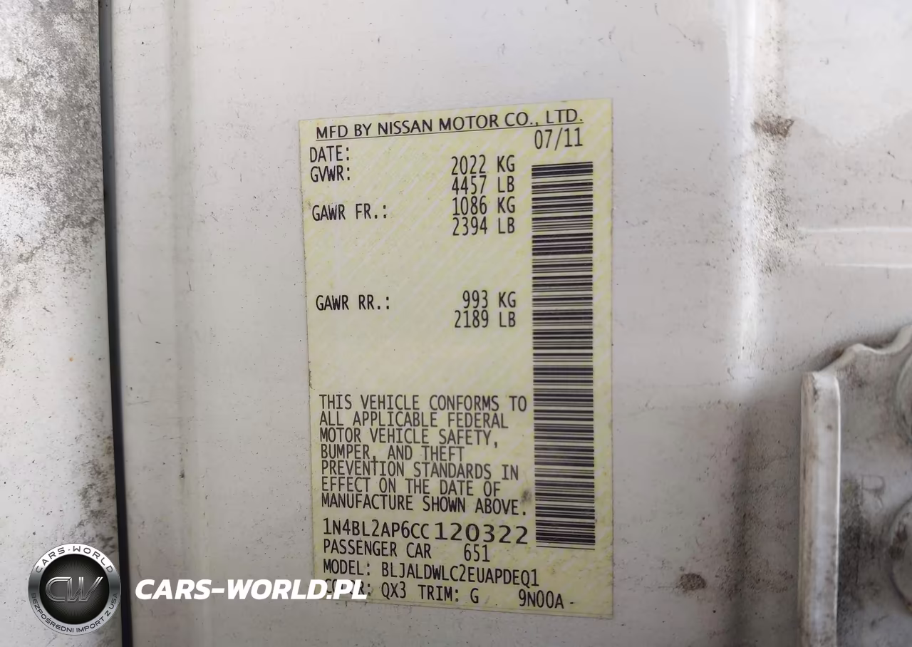 2012 Nissan Altima 3.5 Sr VIN:1N4BL2AP6CC120322 - 9