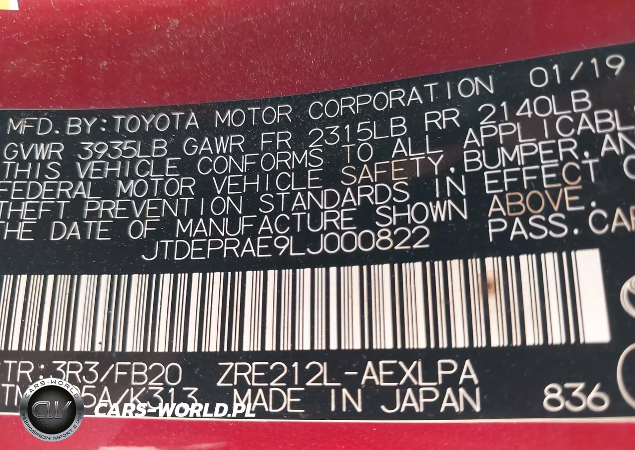 2020 Toyota Corolla Le VIN:JTDEPRAE9LJ000822 - 9