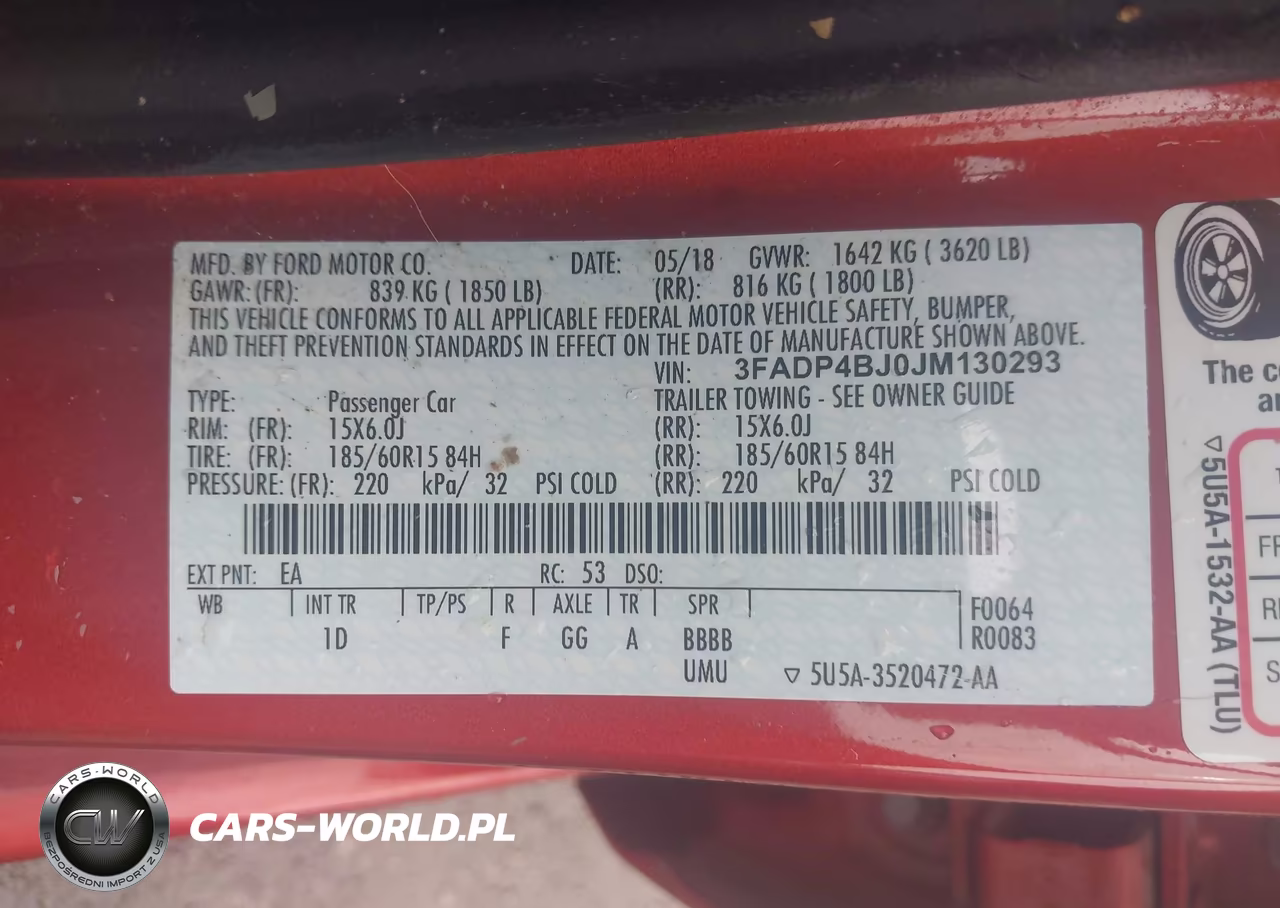 2018 Ford Fiesta Se VIN:3FADP4BJ0JM130293 - 9