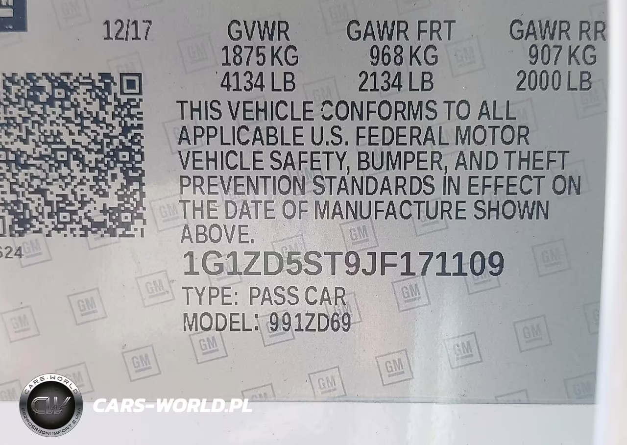 2018 Chevrolet Malibu Lt VIN:1G1ZD5ST9JF171109 - 9
