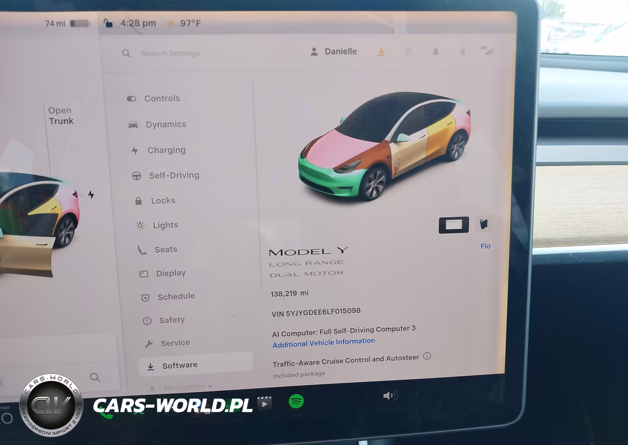 2020 Tesla Model Y Long Range Dual Motor All-Wheel Drive VIN:5YJYGDEE6LF015098 - 18