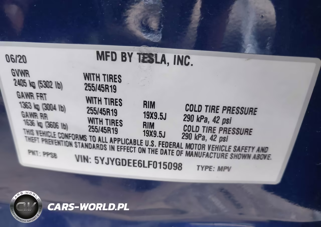 2020 Tesla Model Y Long Range Dual Motor All-Wheel Drive VIN:5YJYGDEE6LF015098 - 9