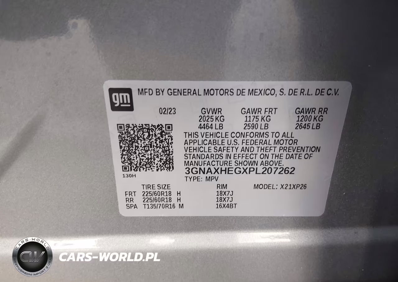 2023 Chevrolet Equinox Fwd Ls VIN:3GNAXHEGXPL207262 - 9