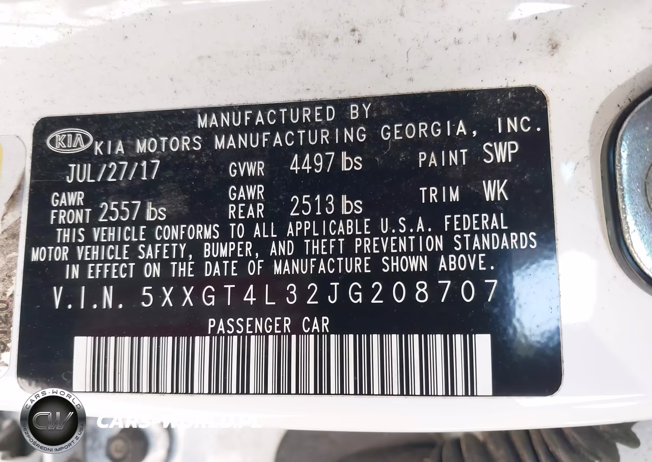 2018 Kia Optima Lx VIN:5XXGT4L32JG208707 - 9