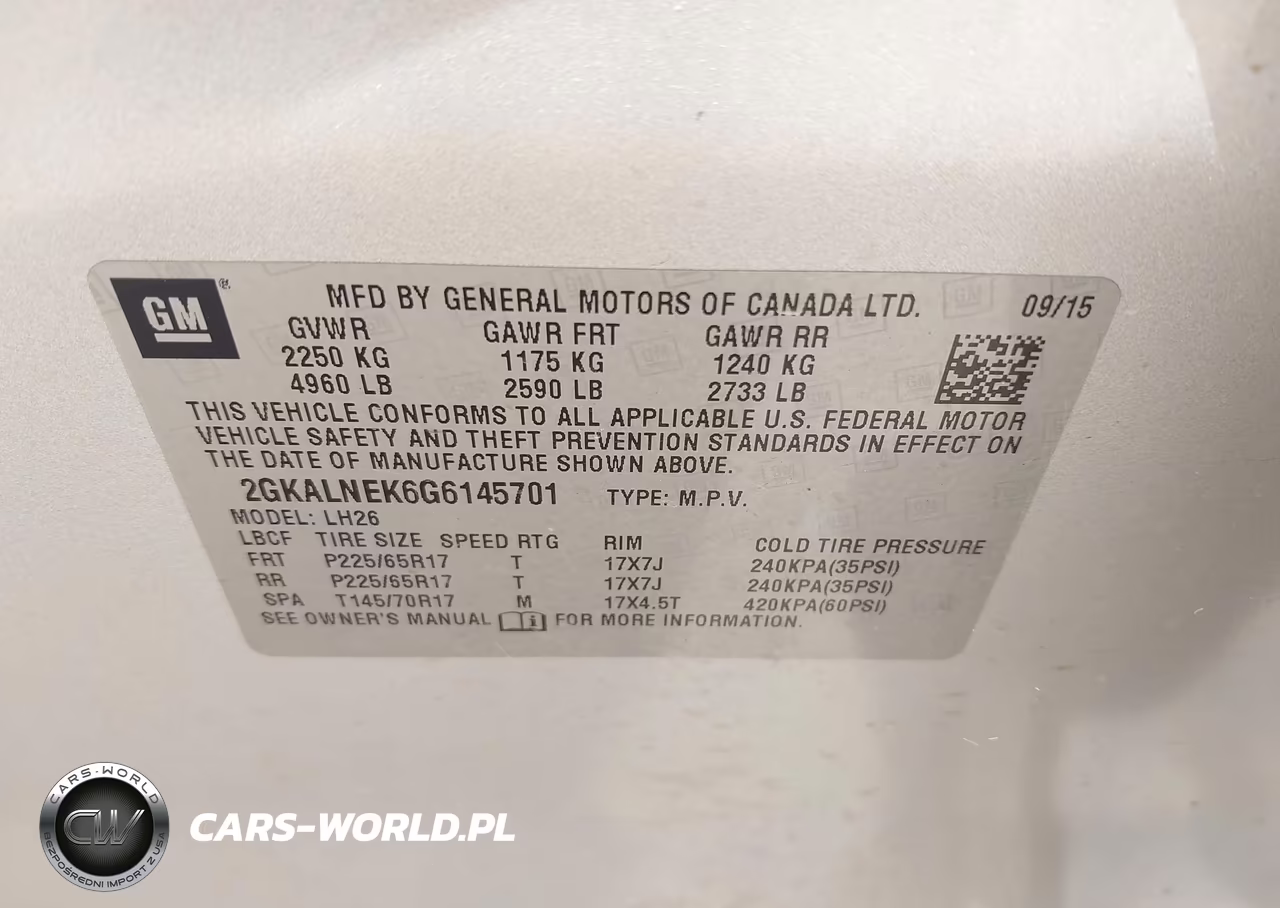 2016 GMC Terrain Sle-2 VIN:2GKALNEK6G6145701 - 9