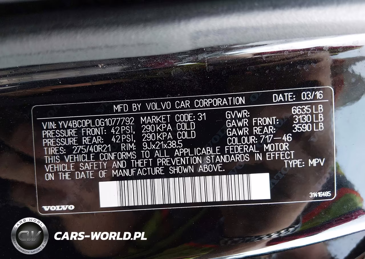 2016 Volvo Xc90 Hybrid T8 Inscription VIN:YV4BC0PL0G1077792 - 9