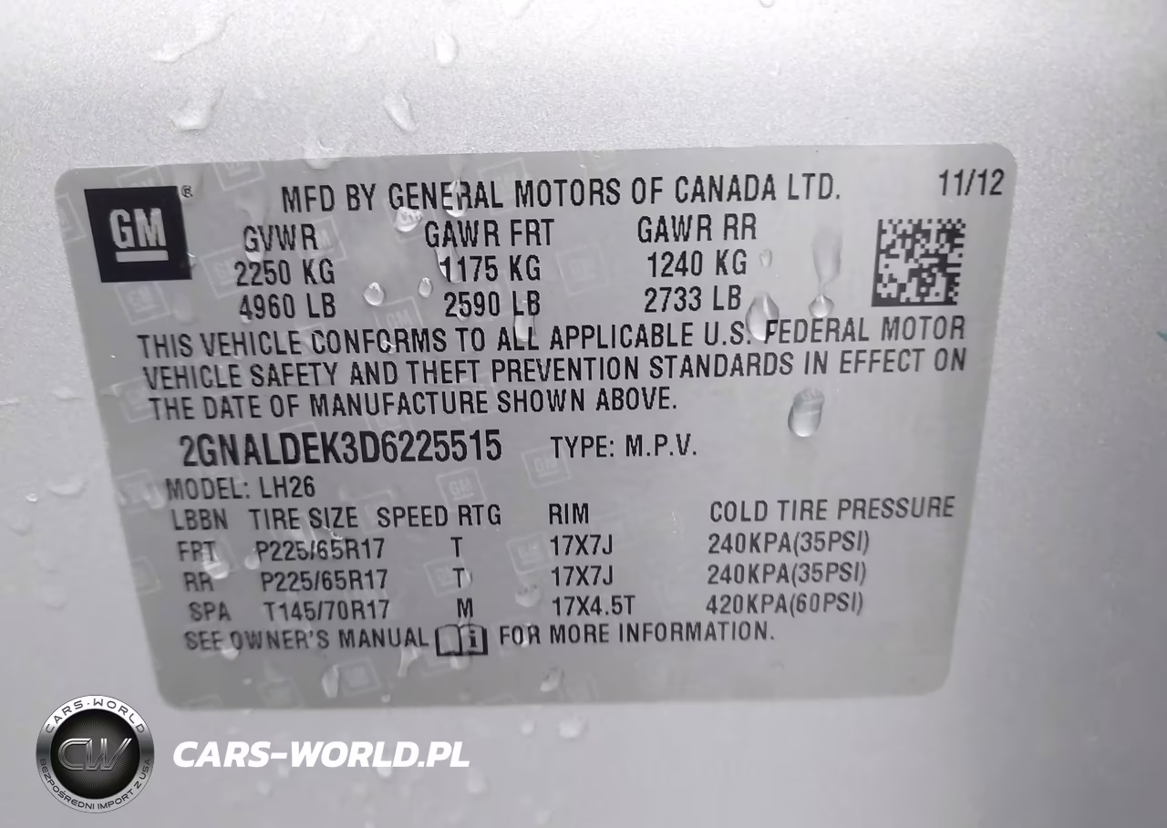2013 Chevrolet Equinox 1Lt VIN:2GNALDEK3D6225515 - 9