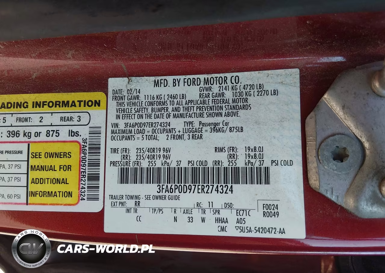 2014 Ford Fusion Titanium VIN:3FA6P0D97ER274324 - 9