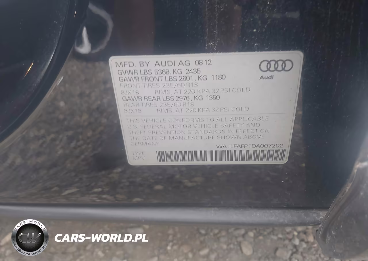 2013 Audi Q5 2.0T Premium VIN:WA1LFAFP1DA007202 - 9
