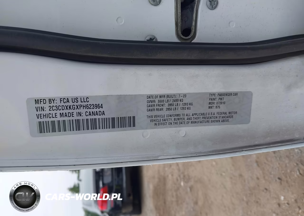 2023 Dodge Charger Police Awd VIN:2C3CDXKGXPH623964 - 9