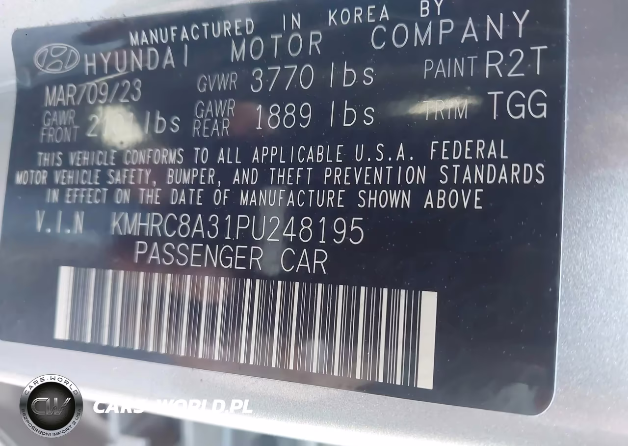 2023 Hyundai Venue Sel VIN:KMHRC8A31PU248195 - 9