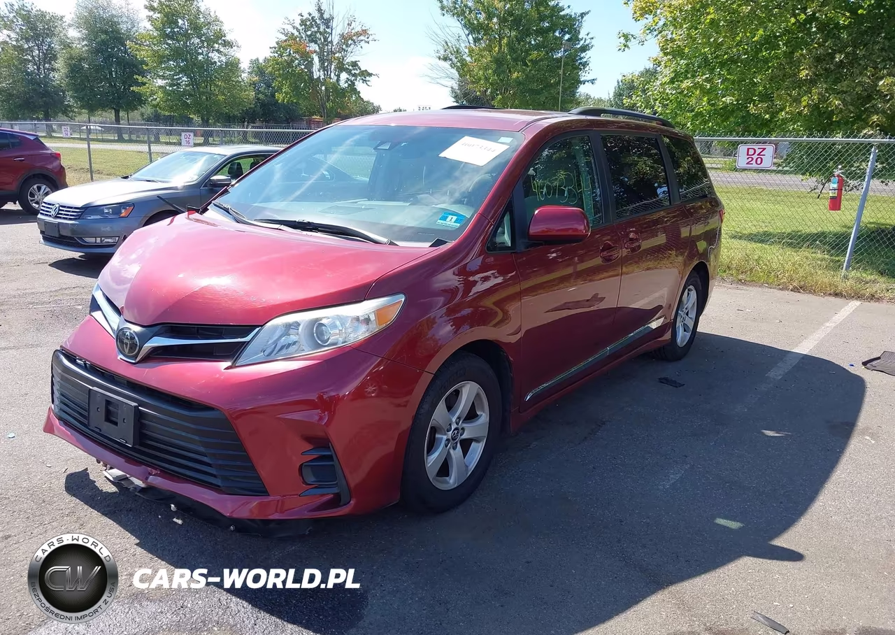 2020 Toyota Sienna Le VIN:5TDKZ3DC7LS040484 - 2