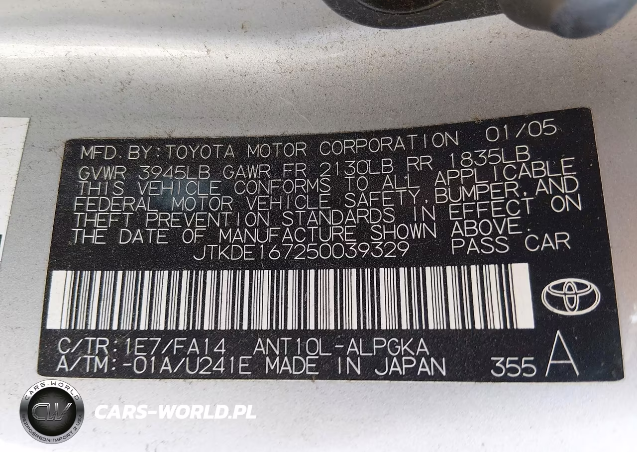 2005 Scion Tc VIN:JTKDE167250039329 - 9