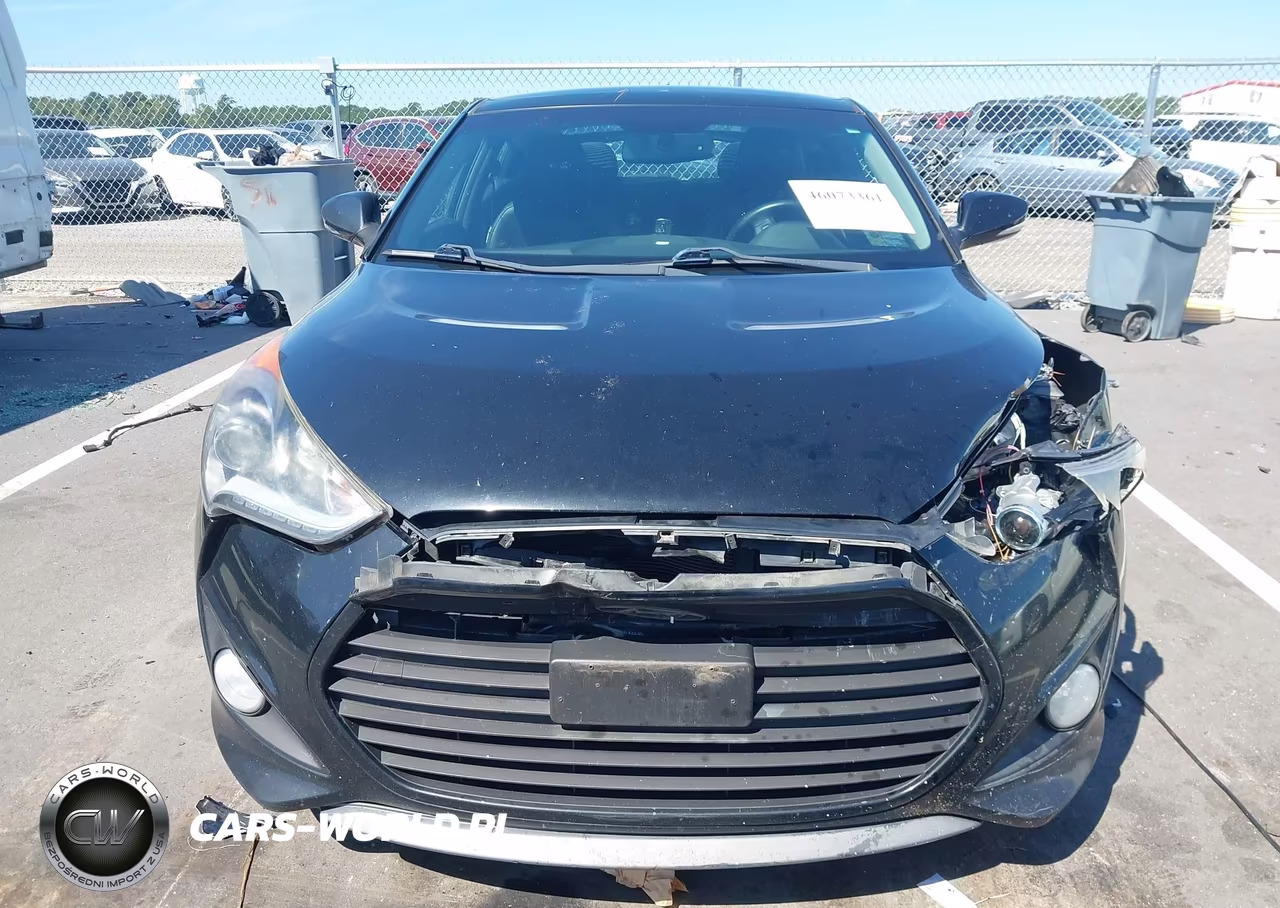 2014 Hyundai Veloster Turbo W-Blue VIN:KMHTC6AE5EU207271 - 12