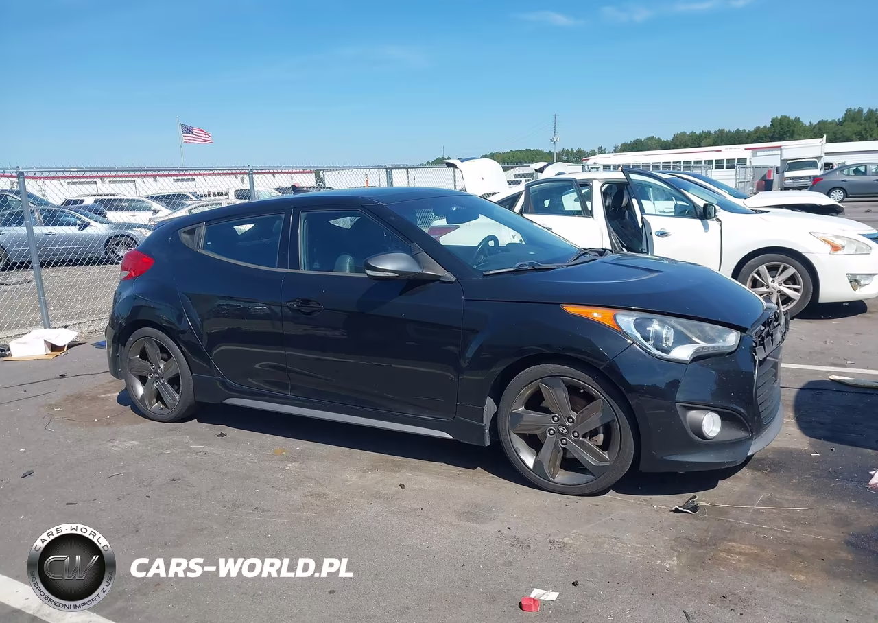 2014 Hyundai Veloster Turbo W-Blue VIN:KMHTC6AE5EU207271 - 13