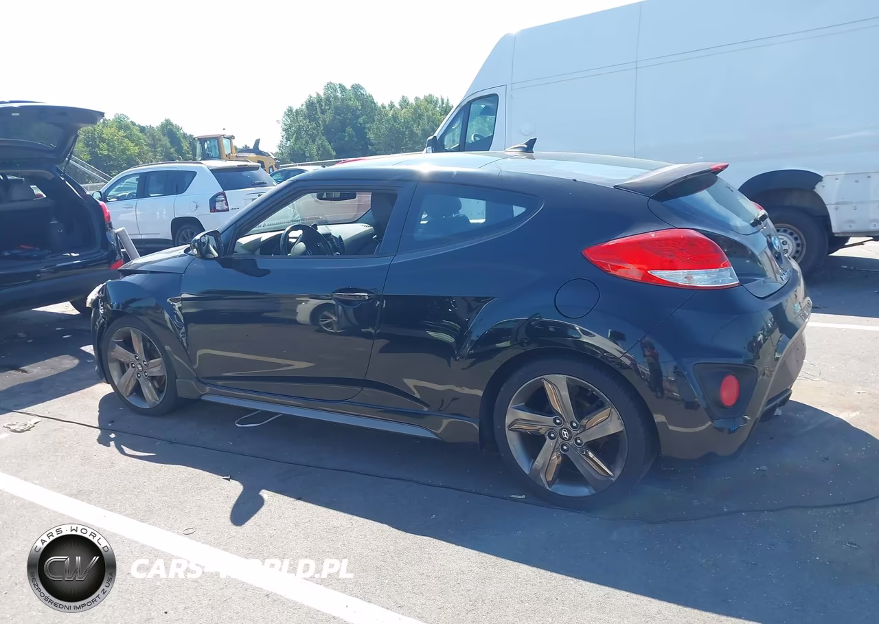 2014 Hyundai Veloster Turbo W-Blue VIN:KMHTC6AE5EU207271 - 14