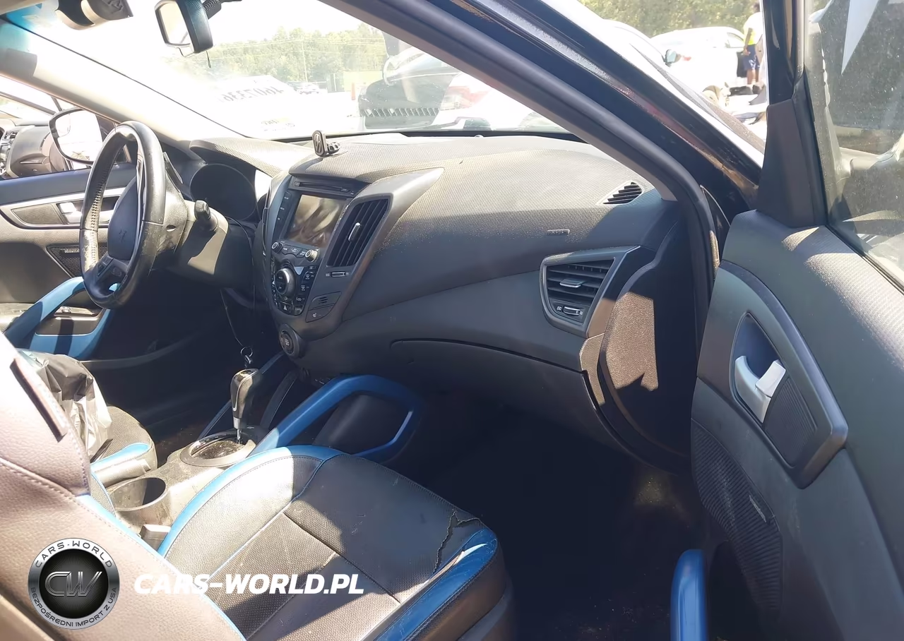 2014 Hyundai Veloster Turbo W-Blue VIN:KMHTC6AE5EU207271 - 5