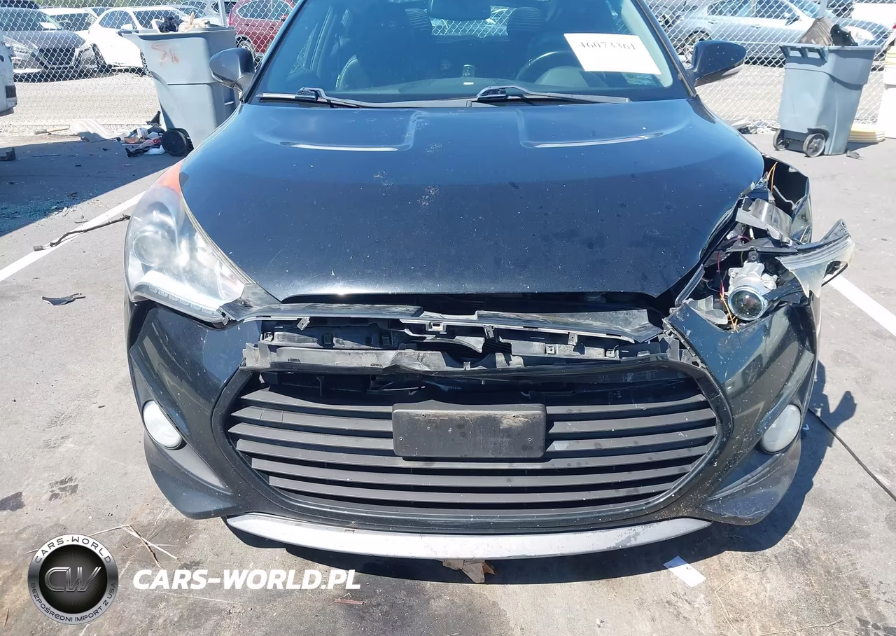 2014 Hyundai Veloster Turbo W-Blue VIN:KMHTC6AE5EU207271 - 6