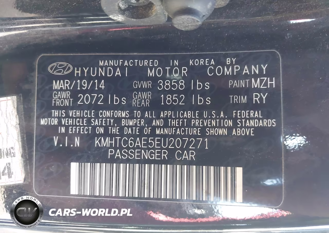 2014 Hyundai Veloster Turbo W-Blue VIN:KMHTC6AE5EU207271 - 9