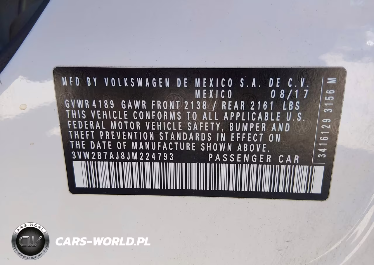 2018 Volkswagen Jetta 1.4T S VIN:3VW2B7AJ8JM224793 - 9