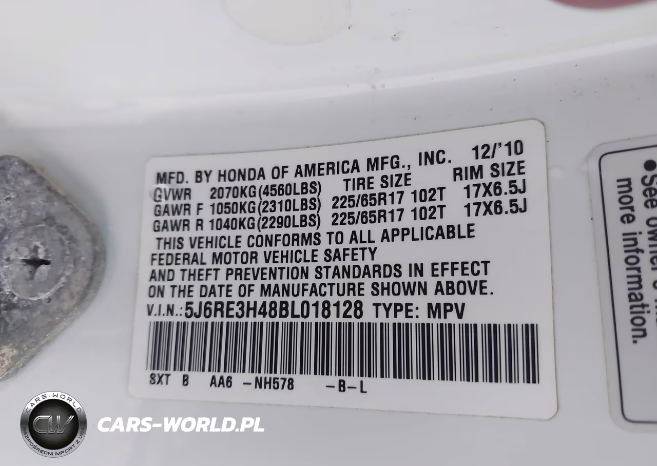 2011 Honda Cr-V Se VIN:5J6RE3H48BL018128 - 9
