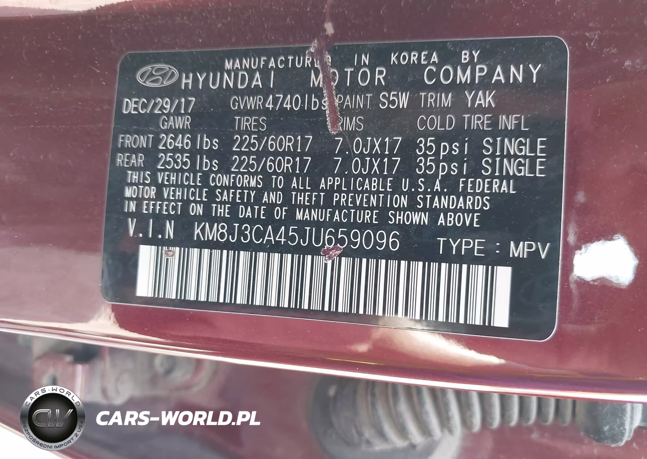 2018 Hyundai Tucson Sel VIN:KM8J3CA45JU659096 - 9