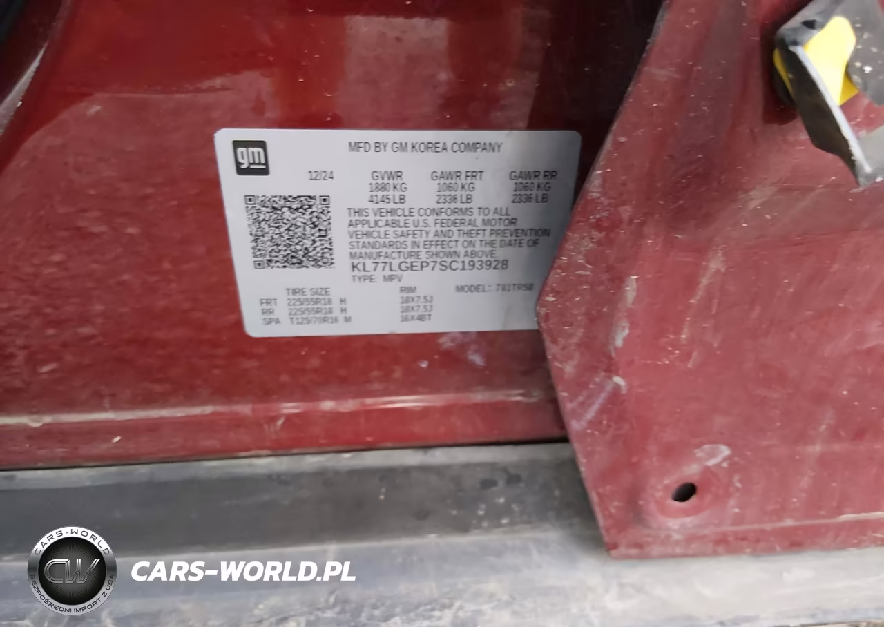 2025 Chevrolet Trax Fwd 1Rs VIN:KL77LGEP7SC193928 - 9