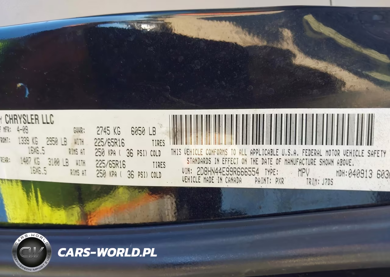 2009 Dodge Grand Caravan Se VIN:2D8HN44E99R666554 - 9
