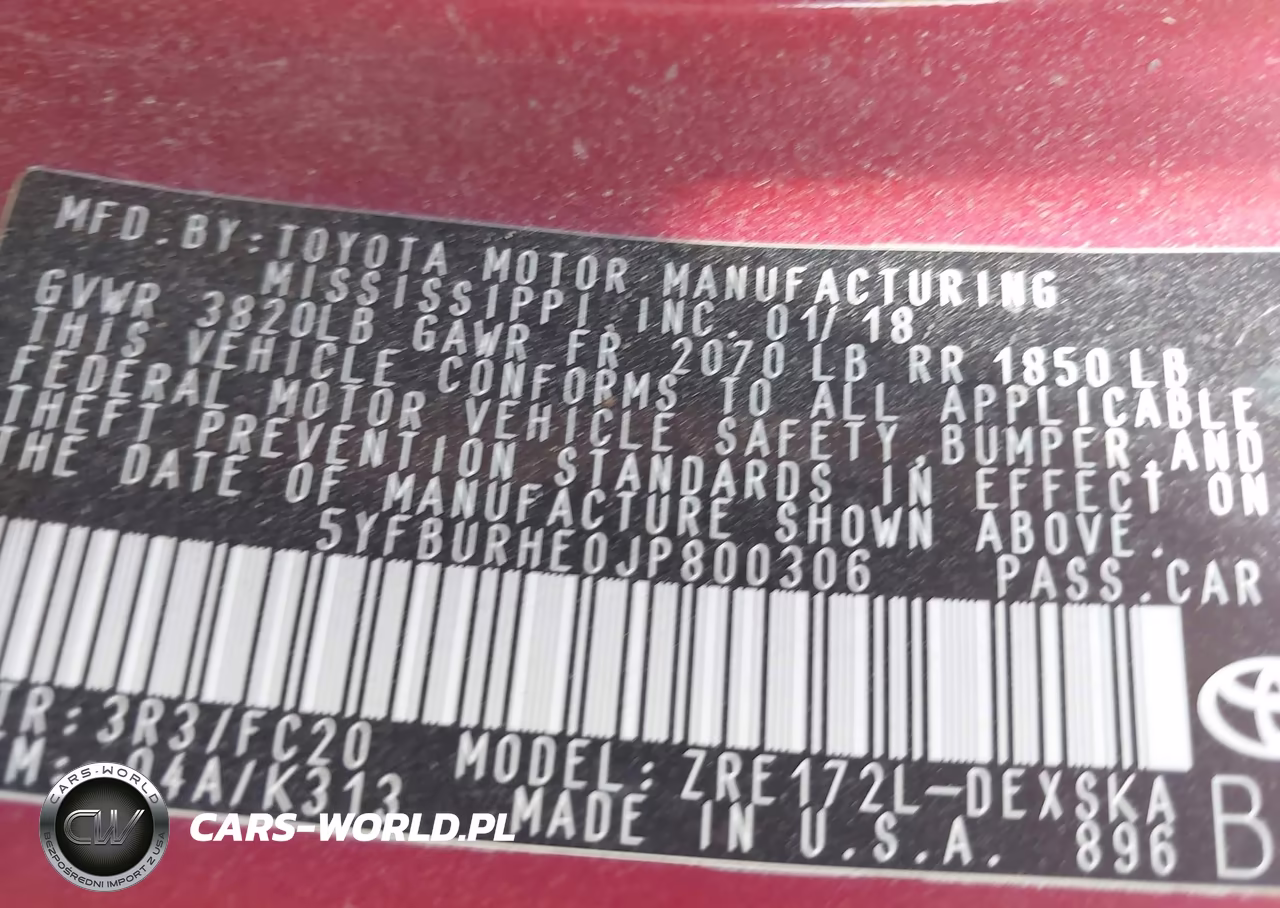 2018 Toyota Corolla Se VIN:5YFBURHE0JP800306 - 9