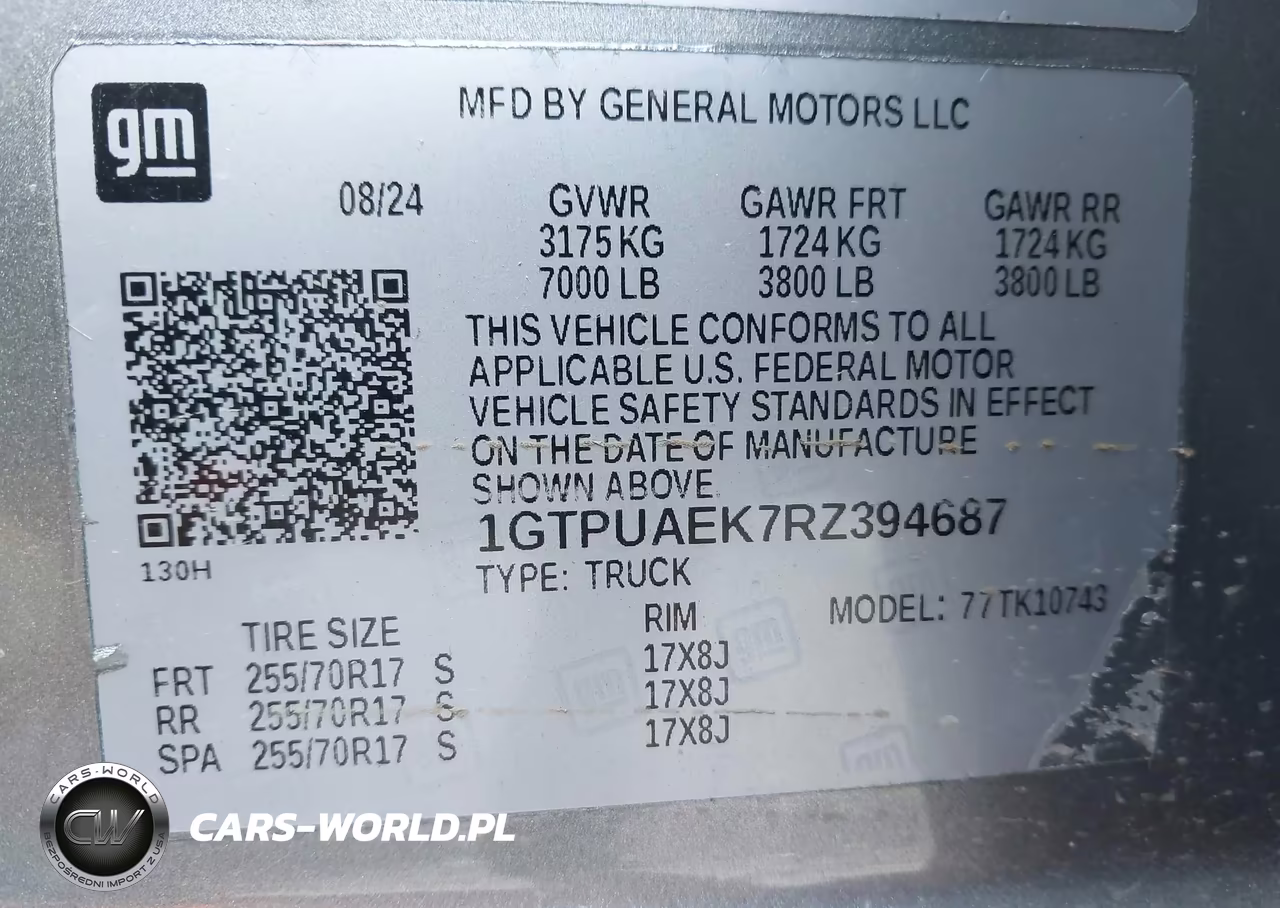 2024 GMC Sierra 1500 4Wd Standard Box Pro VIN:1GTPUAEK7RZ394687 - 9