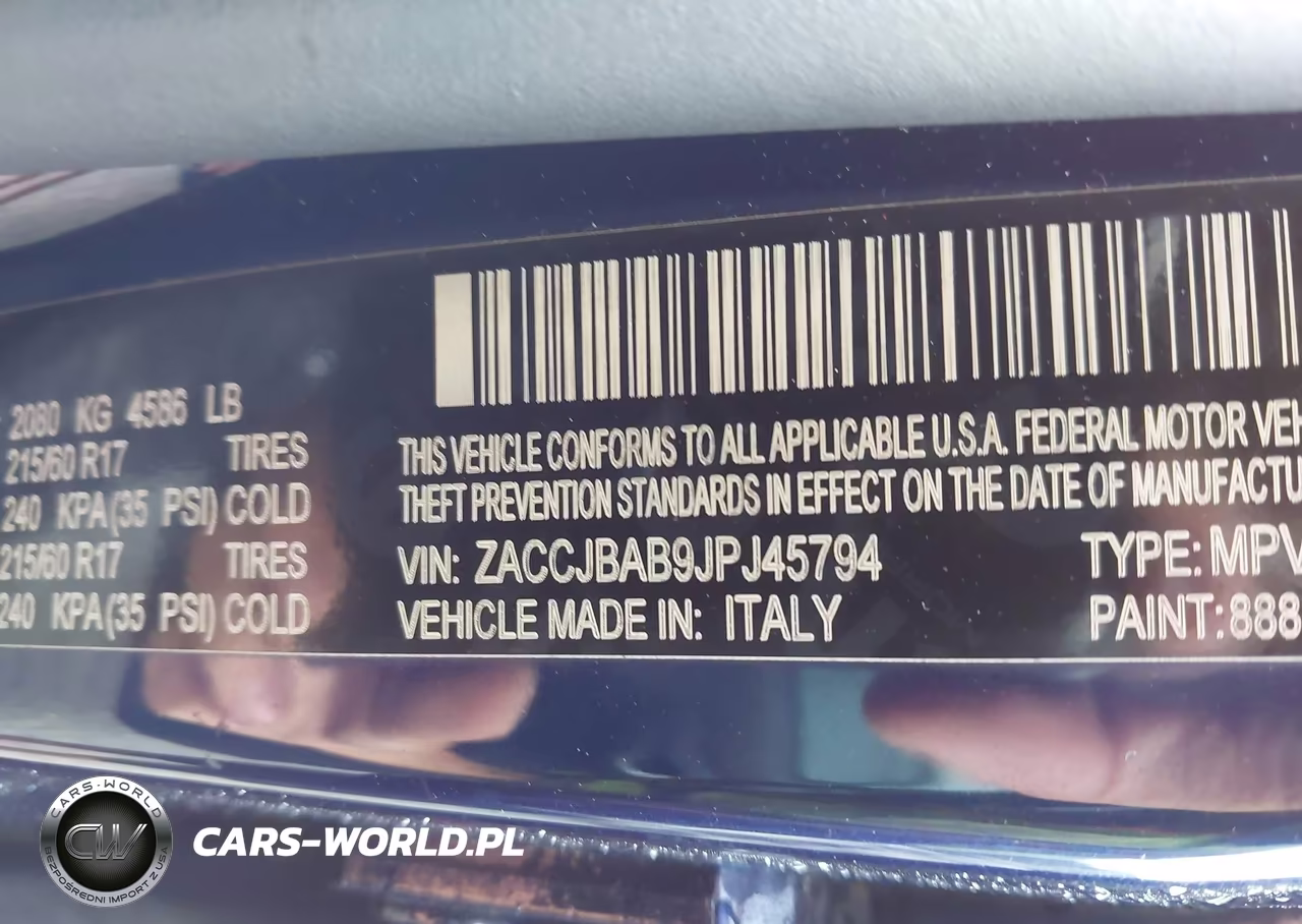 2018 Jeep Renegade Sport 4X4 VIN:ZACCJBAB9JPJ45794 - 9