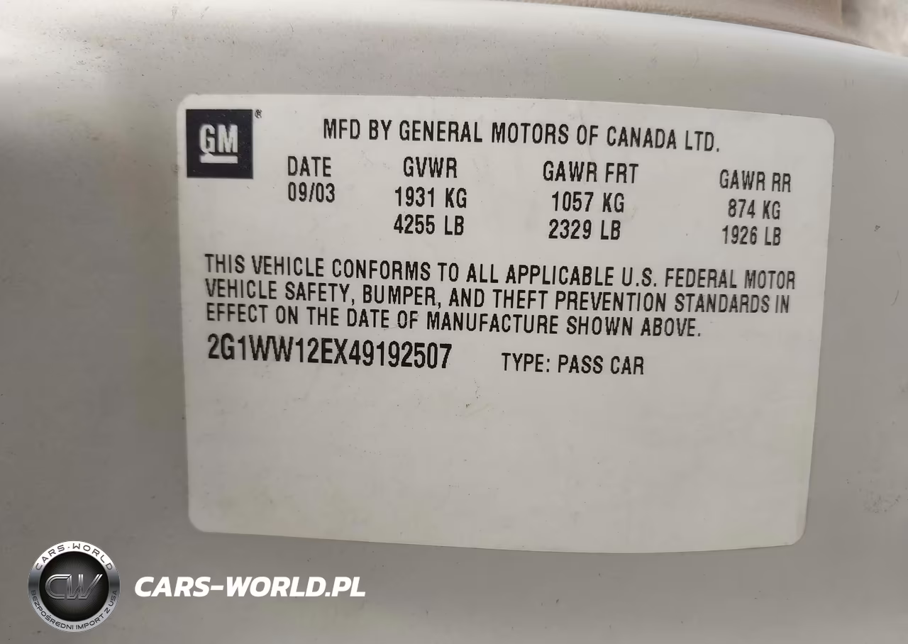 2004 Chevrolet Monte Carlo Ls VIN:2G1WW12EX49192507 - 9