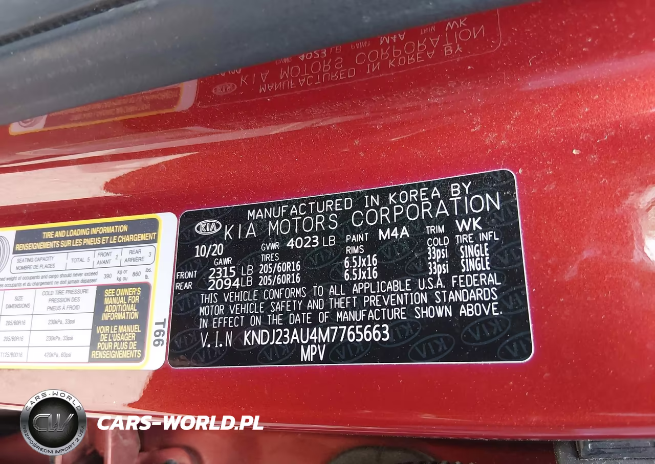 2021 Kia Soul Lx VIN:KNDJ23AU4M7765663 - 9