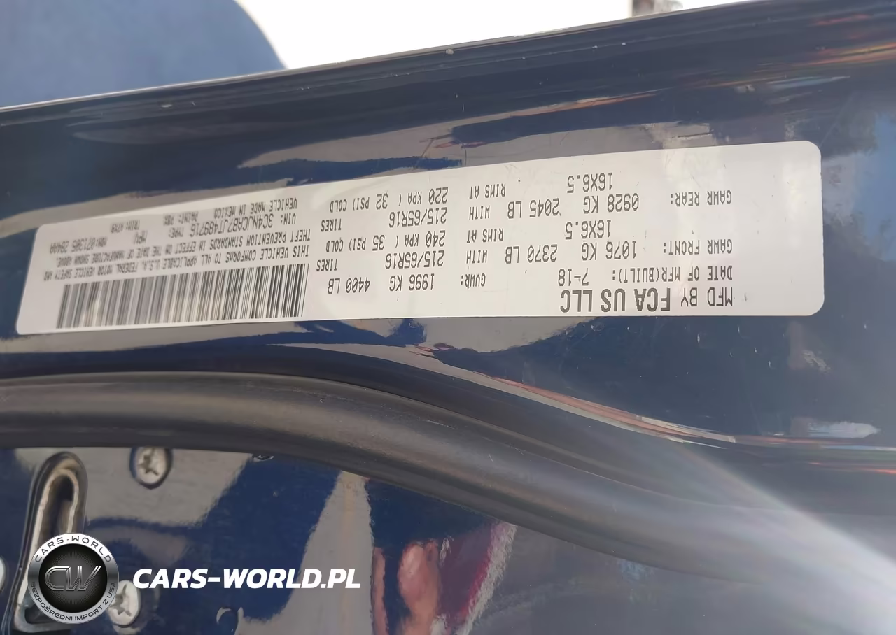 2018 Jeep Compass Sport Fwd VIN:3C4NJCAB7JT489716 - 9