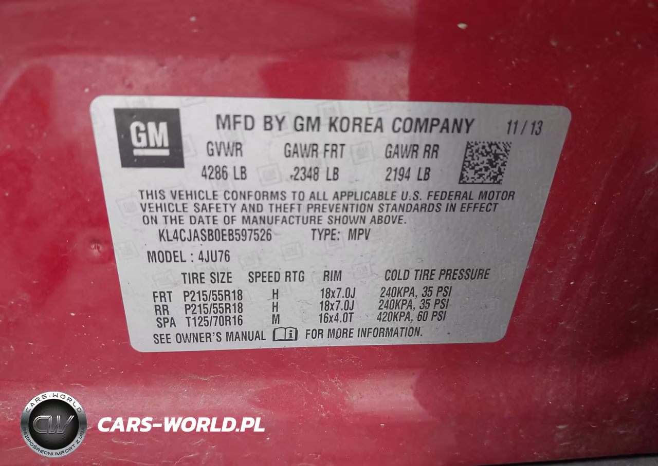 2014 Buick Encore VIN:KL4CJASB0EB597526 - 9