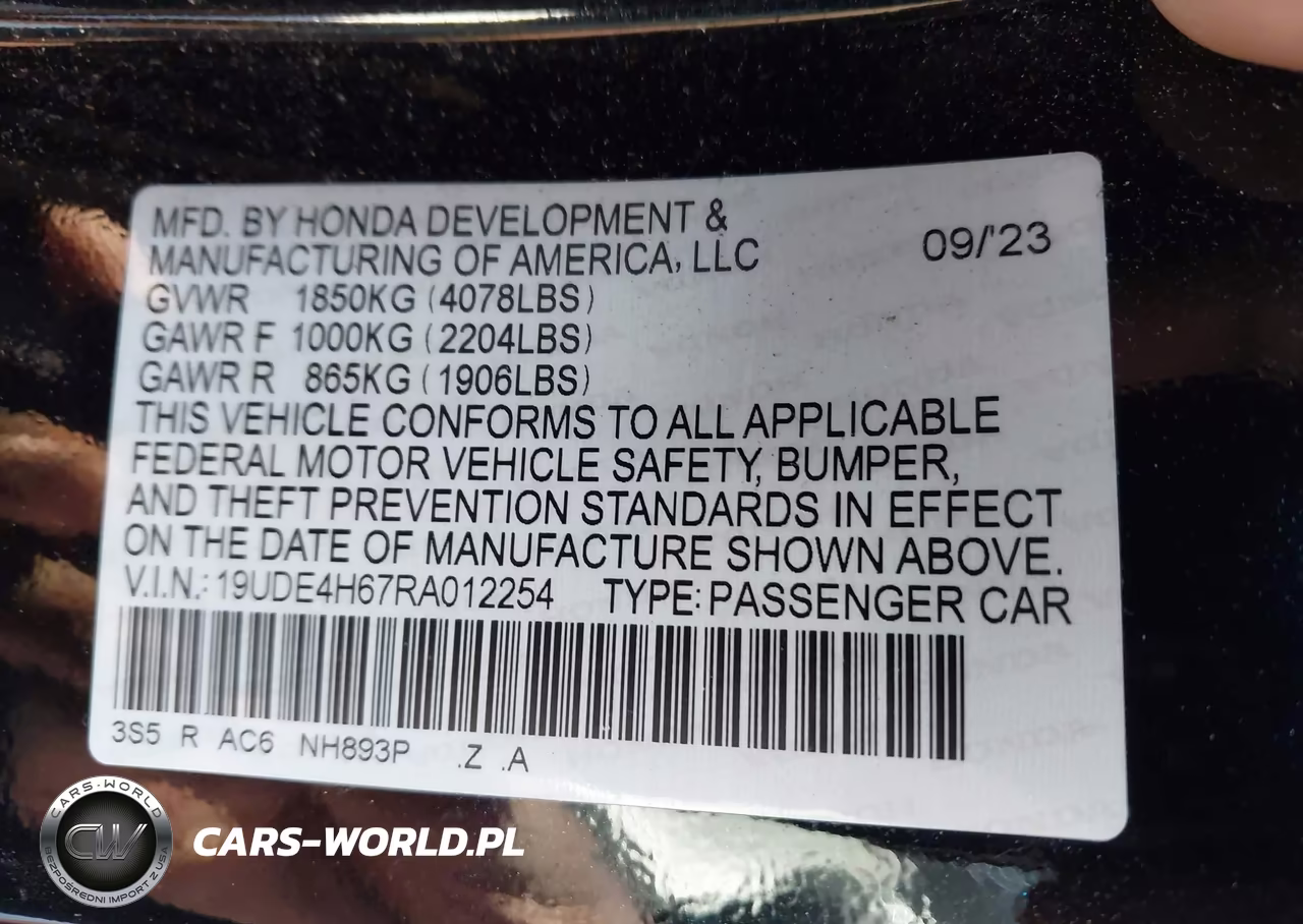 2024 Acura Integra A-Spec Technology VIN:19UDE4H67RA012254 - 9