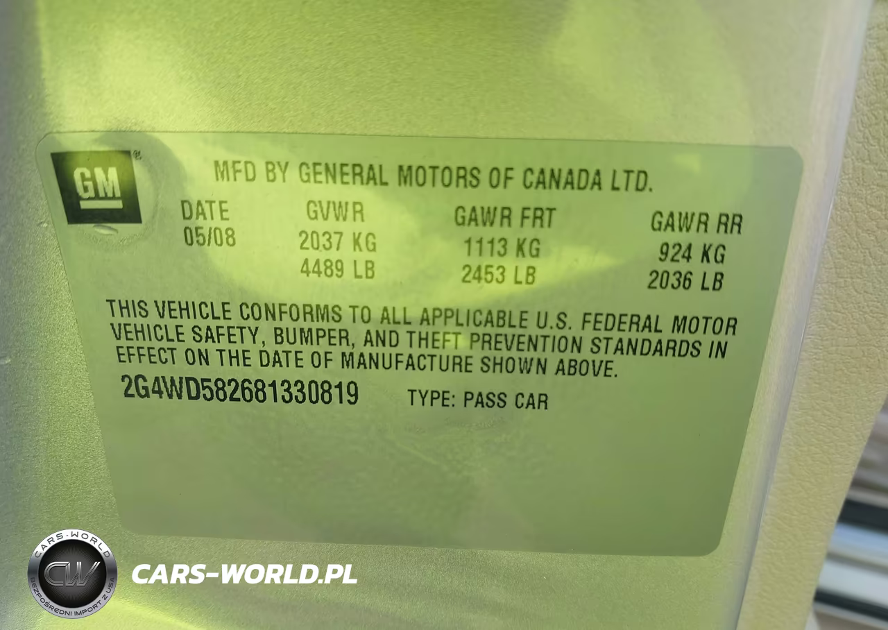 2008 Buick Lacrosse Cxl VIN:2G4WD582681330819 - 9