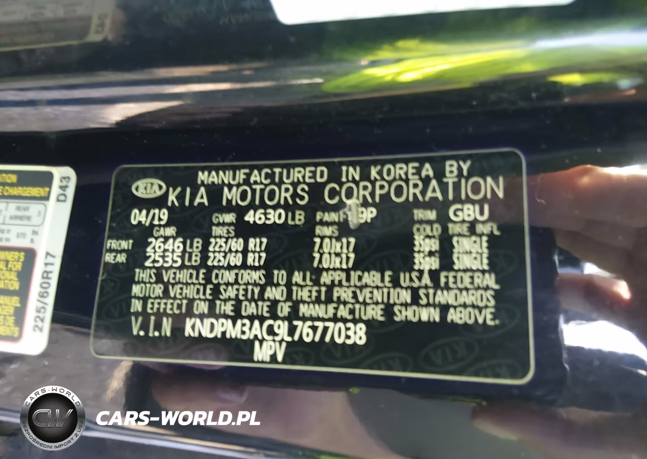 2020 Kia Sportage Lx VIN:KNDPM3AC9L7677038 - 9