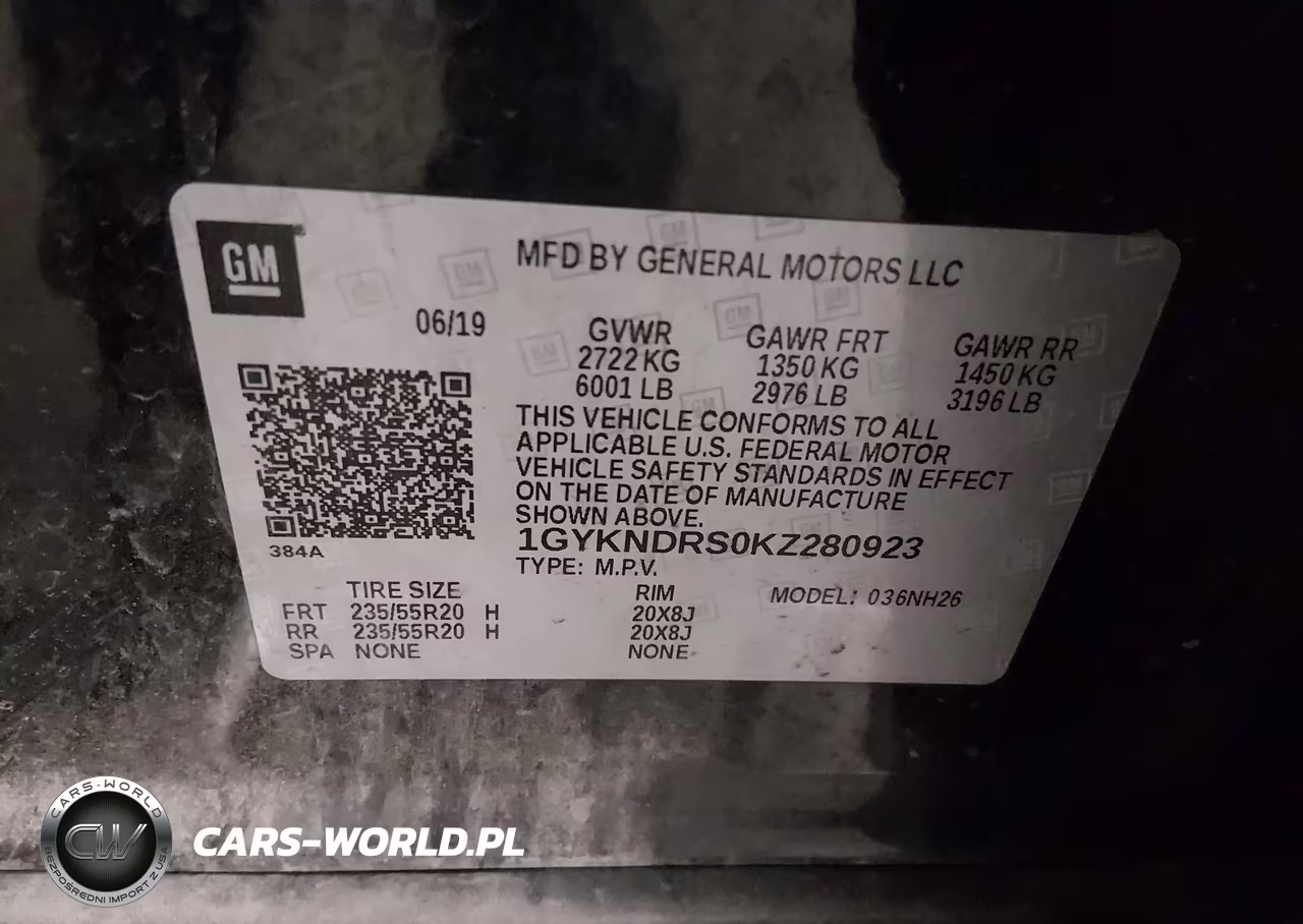 2019 Cadillac Xt5 Luxury VIN:1GYKNDRS0KZ280923 - 9