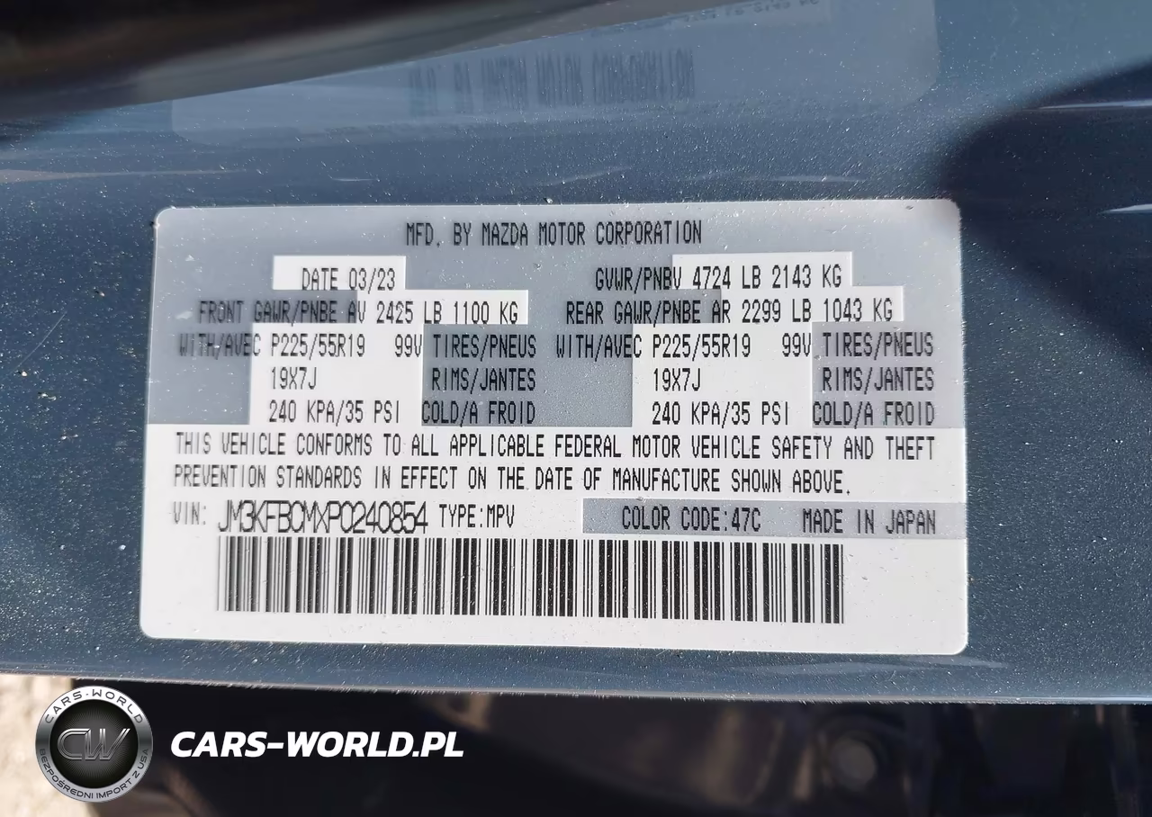 2023 Mazda Cx-5 2.5 S Carbon Edition VIN:JM3KFBCMXP0240854 - 9