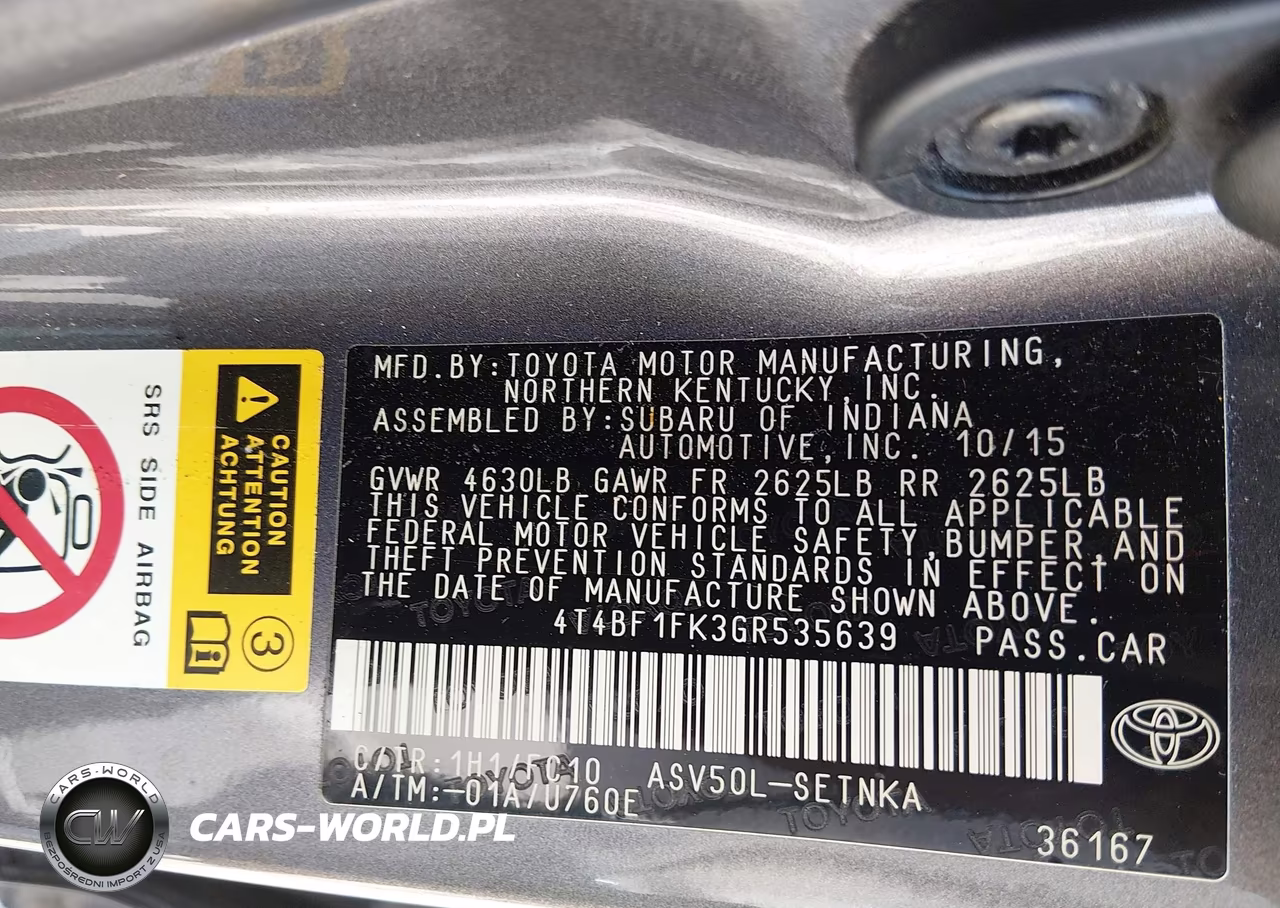 2016 Toyota Camry Le-Xle-Se-Xse VIN:4T4BF1FK3GR535639 - 9