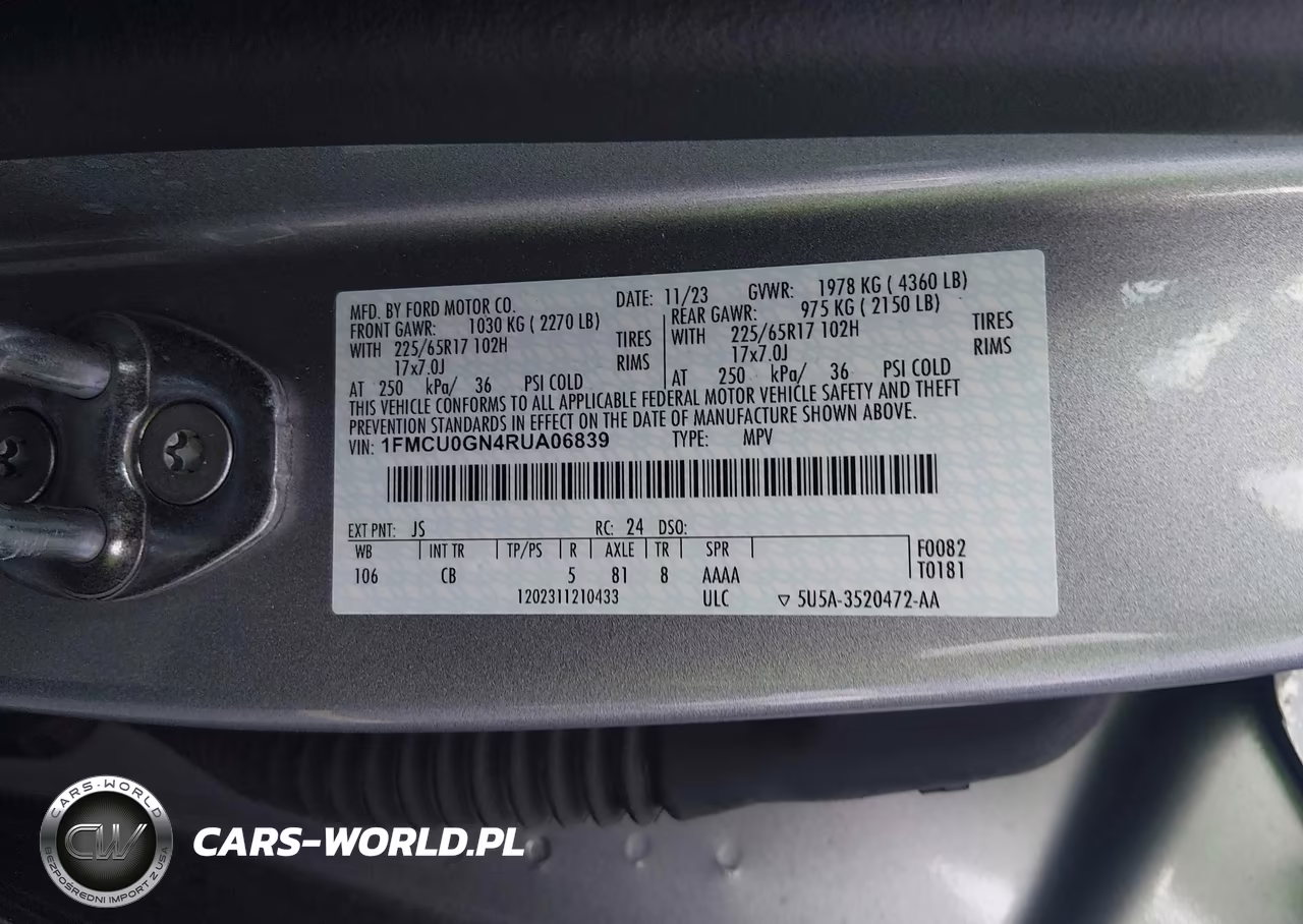 2024 Ford Escape Active VIN:1FMCU0GN4RUA06839 - 9