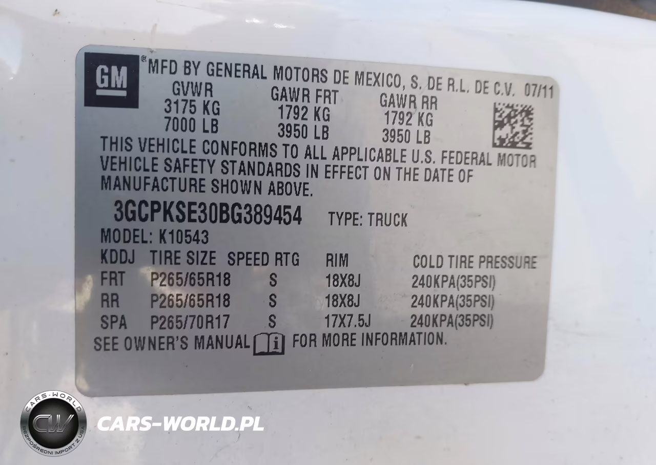2011 Chevrolet Silverado 1500 Lt VIN:3GCPKSE30BG389454 - 9