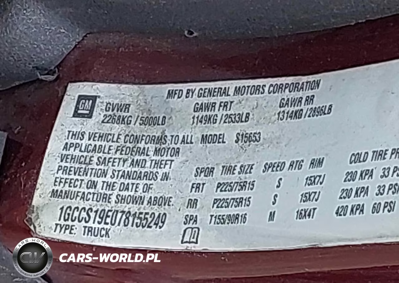 2007 Chevrolet Colorado Lt VIN:1GCCS19E078155249 - 9